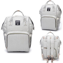 Wasserdichter Wickelrucksack aus Oxford-Gewebe, großes Fassungsvermögen 55 l – Marke – Hellgrau – Alltagstauglich – Unisex