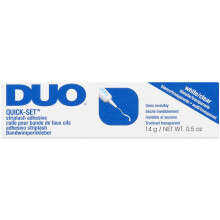 DUO Quick-Set Wimperlijm - Wit/Helder Sneldrogende Strip Lash Lijm Droogt Onzichtbaar voor Strip Wimpers 0,5 oz