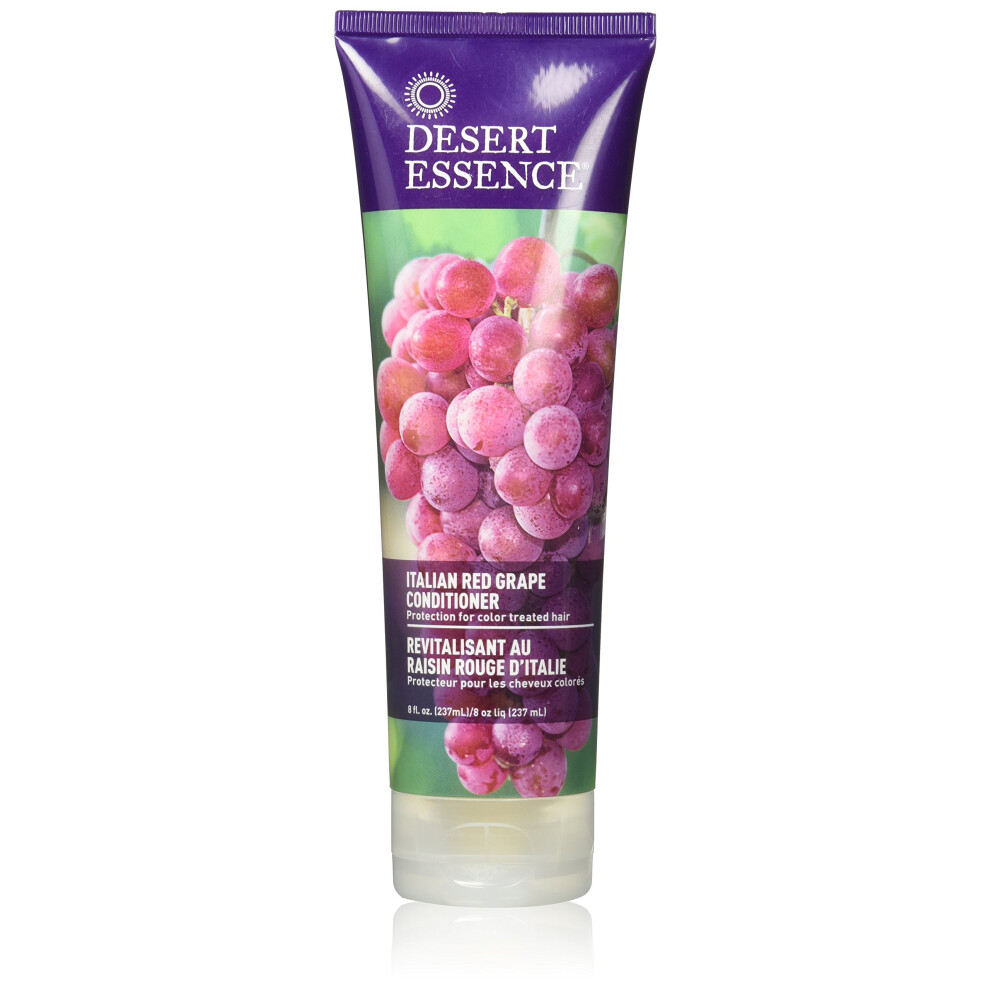 Desert Essence Red Italian Grape Conditioner Antioxidant-Rich Resveratrol Organic Sea Kelp & Nettle Extracts Minerals & Vitamins - Vegan Gluten-Free