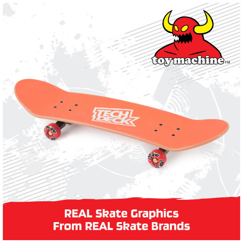 Tech Deck TECH DECK, Toy Machine Handboard; Authentieke Mini Skateboards, Speelgoed voor Kinderen 1