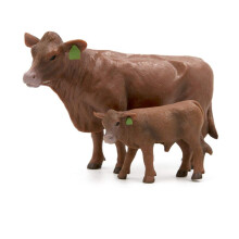 Little Buster Toys Röd Angusko och Kalvpar - 1/16 skala
