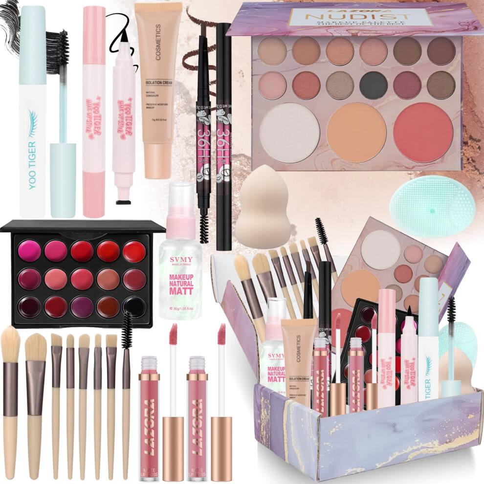 Lazora Makeup Kit Makeup Set For Teenagers 14-16 Make Up Kit For Girls Teens Make Up Sets For Teen Makeup Kit For Girls 10-12 Beginners & Professionals