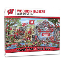 YouTheFan NCAA Wisconsin Badgers Pussel 500 bitar - Game Day på Zoo