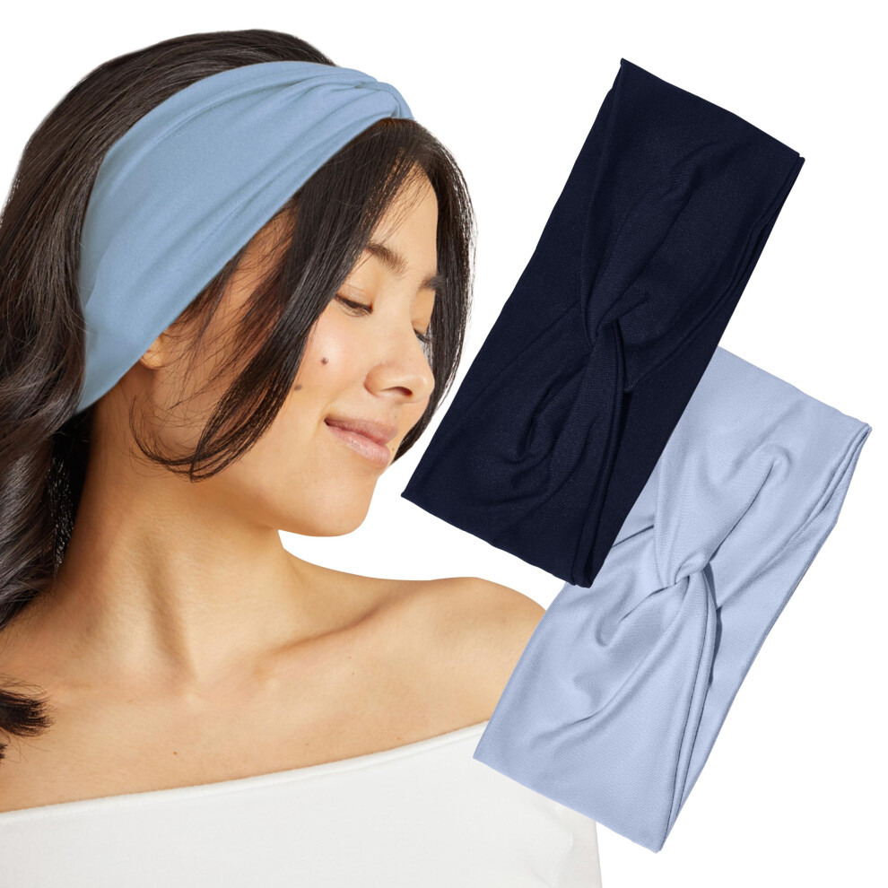 Kitsch Wide Headbands For Women - Fashion Sports Headband For Workout, Yoga, Gym, Running, Exercise | Stretchy Head Bands For Womens Hair | Hair Acces