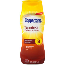 Coppertone Solkräm Lotion, SPF 8 (8 fl oz) (2-pack)