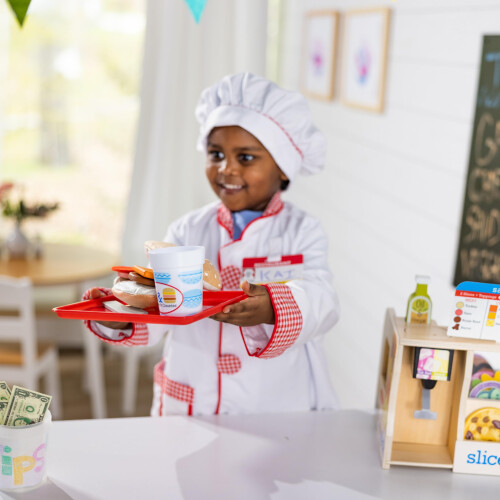Melissa & Doug Melissa & Doug Costume da Chef per Gioco di Ruolo (8 Pezzi) - Giacca, Cappello, Nome 2