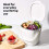 OXO Easy-Clean Compost Bin, White/Grey, 2.8 Litre 4