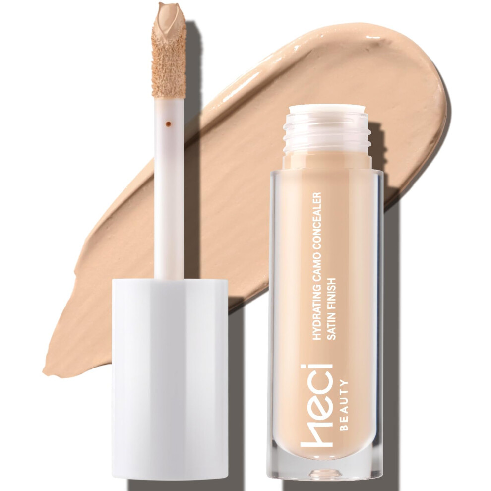 Heci Beauty Dark/Light Liquid Concealer Makeup For Blemishes & Circles - Medium To Full Coverage Concealer For Face 04 Sand 0.22 Fl Oz