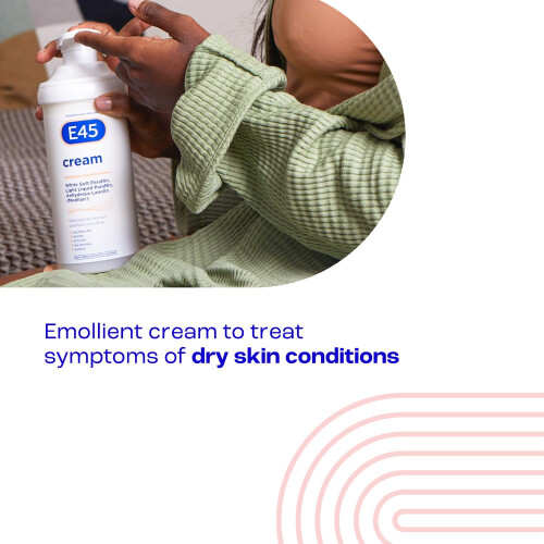 E45 E45 Dermatological Moisturising Cream Pump, 500 g 2