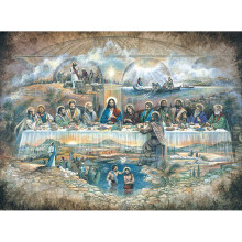 Bits and Pieces - Das letzte Abendmahl Puzzle für Erwachsene - Kunst von Ruane Manning - Einzigartige zufällige Teile