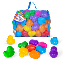 Sunny Days Entertainment 100 Pelotas de Plástico en Forma de Pato con Bolsa de Almacenamiento