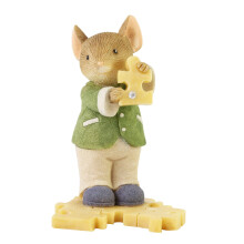 Enesco Tails szv egrrel, kiraks jtkra, miniatur figura, 2 hvelykes tbbsznu