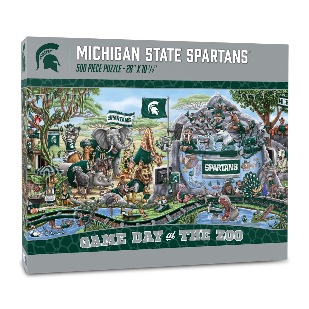 Photos - Jigsaw Puzzle / Mosaic YouTheFan NCAA Michigan State Spartans Game Day at The Zoo 500pc Puzzle 3702813