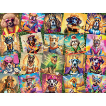 Bivalyjtkok Ki a kutyusod 750 darabos kiraks jtk felnotteknek Kihv puzzle, tkletes jtkestekhez A ksz mrete 24,00 x 18,00
