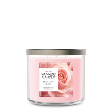 Yankee Candle Fresh Cut Roses, Geurkaars, 14.5oz 3-Wick Kaars met tot 40 Uur Brandtijd