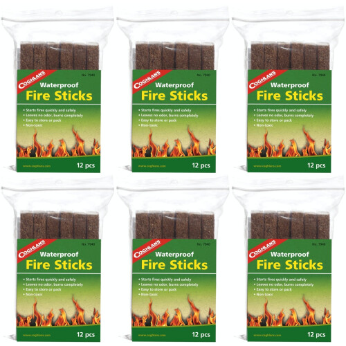 Coghlans 7940 Fire Sticks, confezione da 12 pezzi