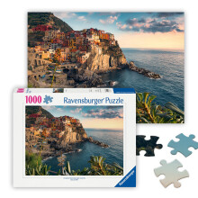 Ravensburger - Cinque Terre - 1000-delig Legpuzzel - Prachtig Zeezicht uit Italië - Frameerbaar