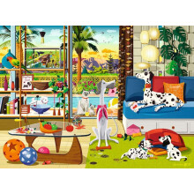 Ravensburger Pets Of Palm Springs 500 Piece Jigsaw Puzzle