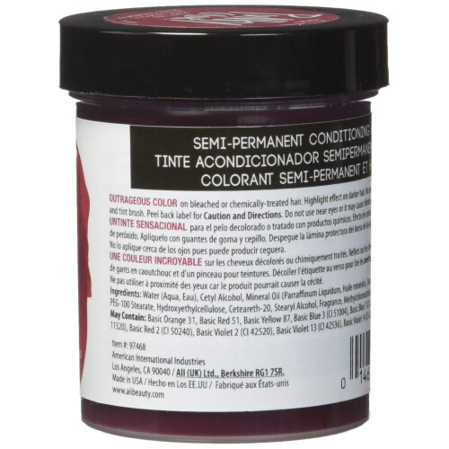 Punky Poppy Red Semi Permanent Hårfärg, 3.5oz 1