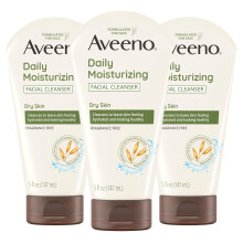Aveeno Limpador Facial Hidratante Diário para Pele Seca, Acne com Aveia