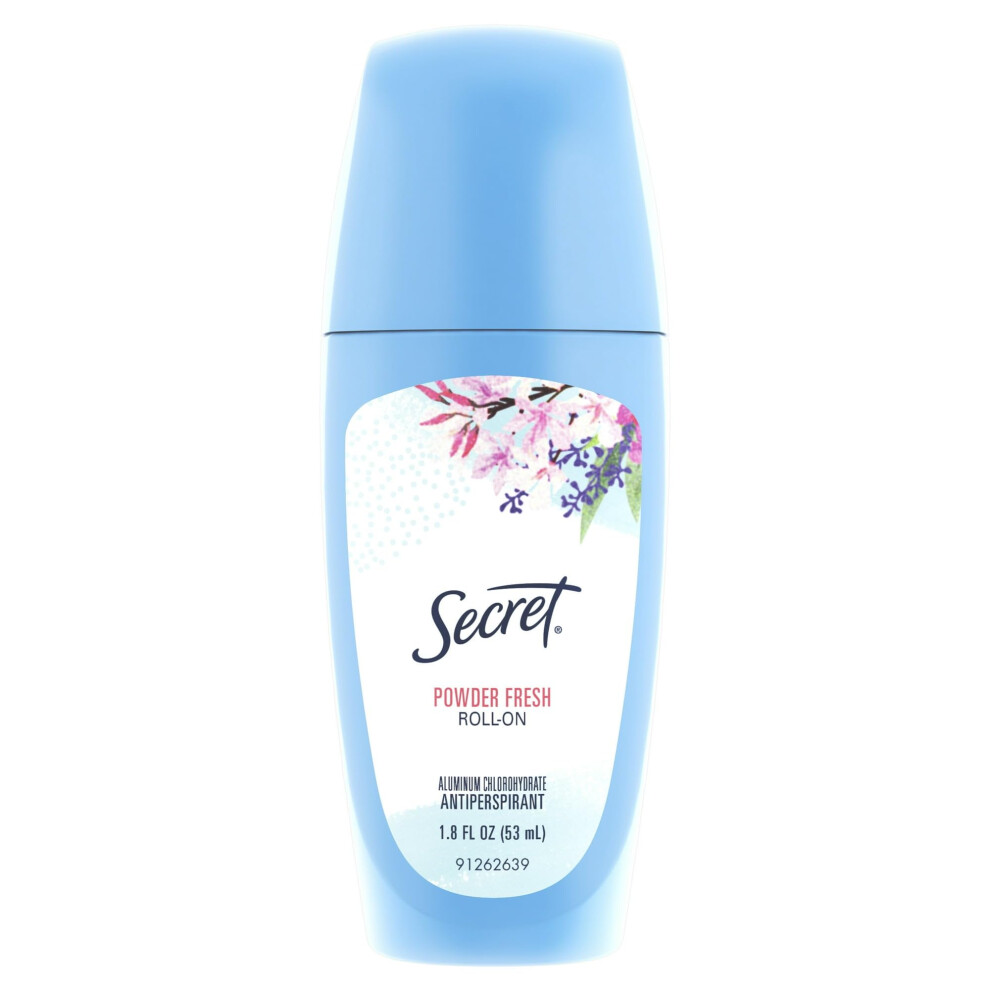 Secret Roll-On Antiperspirant And Deodorant, Powder Fresh, 1.8 Fl Oz.
