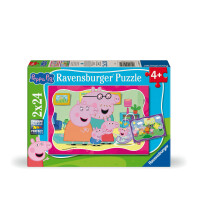 Ravensburger Peppa Pig Ensemble de puzzle 2 x 24 piθces pour enfants