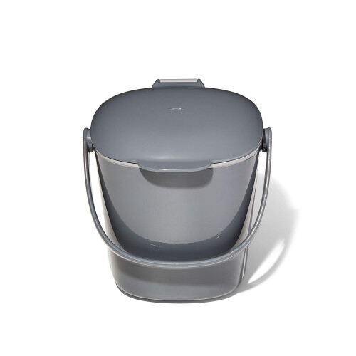 OXO Easy-Clean Compost Bin, Charcoal/Grey, 2.8 Litre