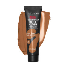 Revlon ColorStay Full Cover Matte Foundation, Heat & Sweat Resistant, Almond (405), 1.0 oz