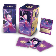 Ravensburger Disney Lorcana TCG : Boîte Cadeau Elsa - 5 Boosters, Carte Promo & Boîte de Rangement