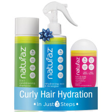 Naturaz 3-Stappen Vocht Burst Systeem voor Strakke Krullen & Coils met Shampoo, Leave In Conditioner & Vochtinbrenger