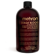 Mehron Makeup Stage Blood | Realistisk för Halloween | Tvättbar Fejkblod för Special FX (16 oz) (Mörk Venös)