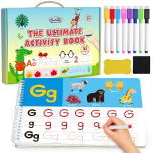 BenBen Voorpeuters Leeractiviteiten, 52 Pagina's, Traceren Boeken voor Kinderen 3-5 Jaar, Kleuter Werkboeken