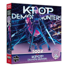 Buffalo Games - HUNTR/X - 500 Piece Kpop Demon Hunters Foil Jigsaw Puzzle - Colorful Puzzles - Precision-Cut Pieces Beautiful Artwork and Hours of R