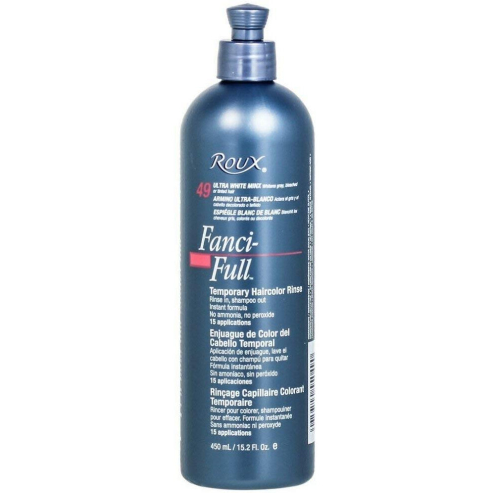 Roux White Fancifull Temporary Color Rinse 49 Ultra Minx 15.2 Fl Oz (Kaka-Boynam10-Low348)