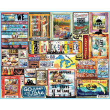 White Mountain Puzzles Lake Time Puzzle divertente collage da 1000 pezzi
