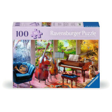Ravensburger Feel Well - 4 Seizoenen in Muziek - 100 Stukjes Puzzel | Dikkere Stukjes, Groot Beeldformaat en Stand
