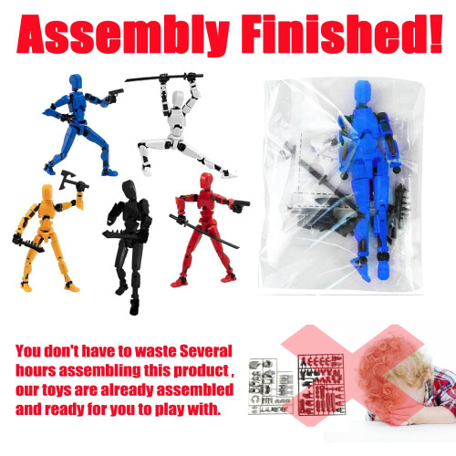 (Assemblage terminé) Ensemble de Figurines Titan 13 2025, Figurines Robot 13, Figurine Movable Multi-Joint 1