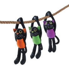Fun Express Pluche Lange Arm Zwarte Katten voor Halloween - Zachte Spookachtige Feest Favorieten