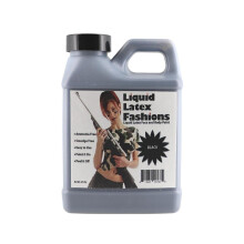 Pintura corporal de látex líquido negra de 8 oz, sin amoníaco y sin olor, fácil de aplicar y quitar
