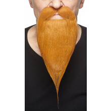 Baffi Filosofo autoadesivo Barba finta Novitΰ Accessorio per costume per capelli finti per il viso per adulti Colore zenzero