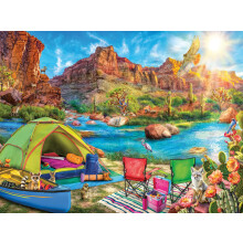 Ravensburger Canyon Camping - Puzzle da 1500 Pezzi | Adatto per Adulti e Bambini