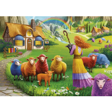Wonder Forge Happy Sheep Fonal Shop 1000 darabos kiraks jtk felnotteknek | Egyedi, tkletesen illeszkedo darabok | Szrakoztat lnk kpek | Ama