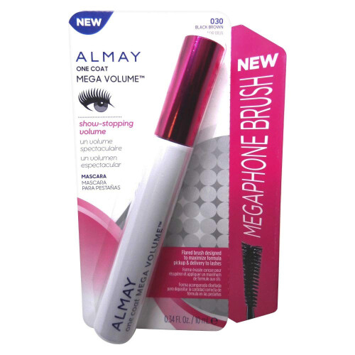 Almay Mega Volume Mascara, Marrone Nero, 0.34 fl. oz.