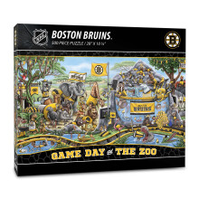YouTheFan NHL Boston Bruins Dνa del juego en el zoolσgico Rompecabezas de 500 piezas