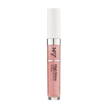 No7 High Shine Lip Gloss - Pink Slip - Feuchtigkeitsspendend, Hochglänzender Lippenstift mit Jojobaöl