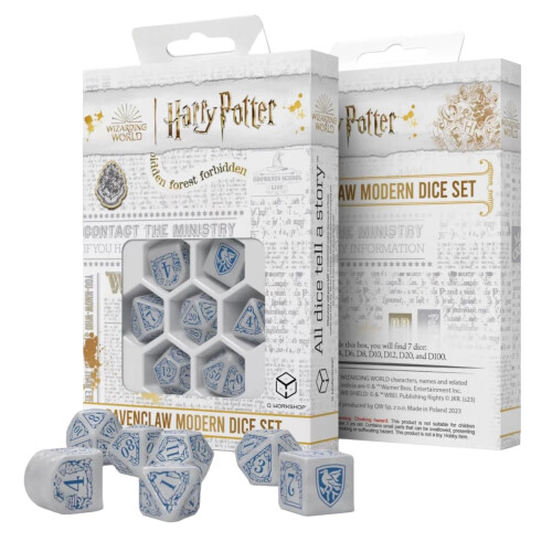 Harry Potter Ravenclaw Moderne Dobbelstenen Wit