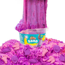 Play-Doh Sand Eimer, Pink und Lila, Kaugummigeschmack, 1,5 Pfund Spielsand im wiederverschließbaren Eimer