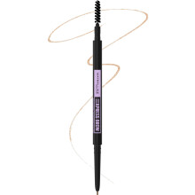 Maybelline Brow Ultra Slim Lápiz Definidor de Cejas con Punta de 1.55 MM y Cepillo Difusor, Rubio Claro