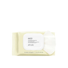 philosophy purity made simple reinigingsdoekjes - verwijdert gemakkelijk make-up, vuil & olie