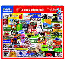 White Mountain Puzzles I Love Wisconsin Puzzle da 1000 pezzi